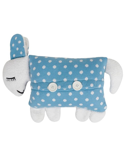 Sky Blue / Knitted Baby Pillow with Cover | 100% Premium Cotton