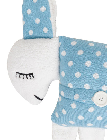 Sky Blue / Knitted Baby Pillow with Cover | 100% Premium Cotton