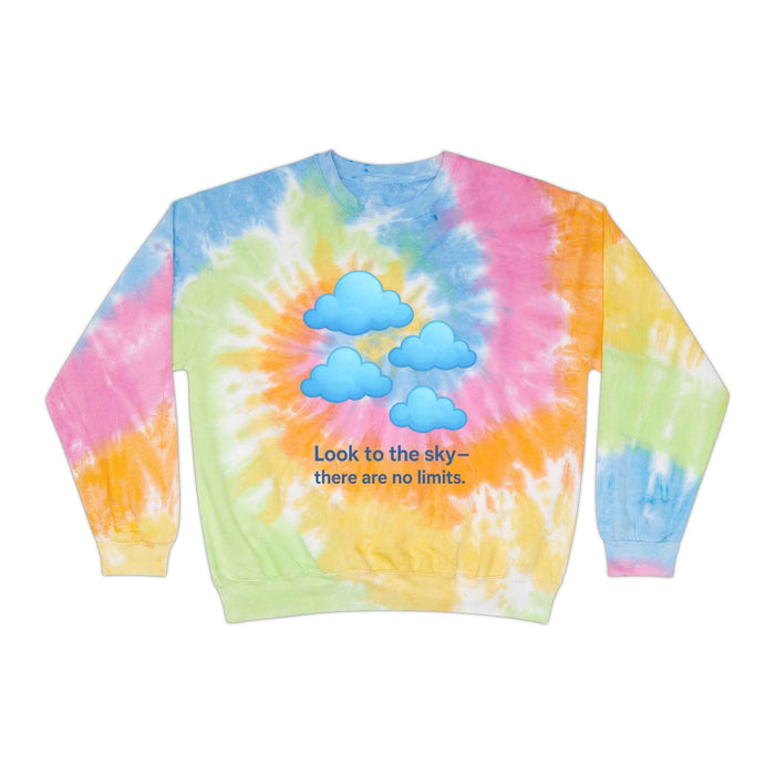 Sky Inspiration Tie-Dye Sweatshirt Cozy Unisex Pullover