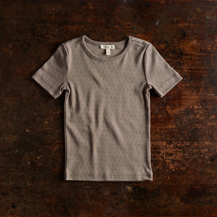 Smew Baby & Kids Top - Cotton Pointelle - Timber