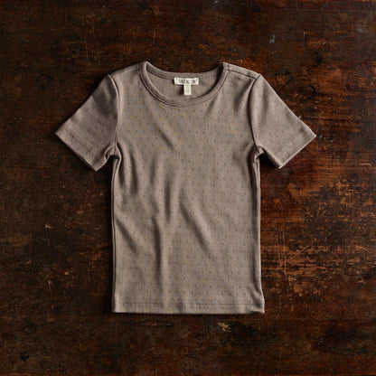 Smew Baby & Kids Top - Cotton Pointelle - Timber