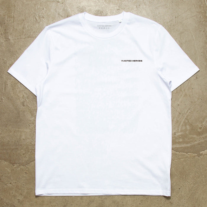 Smiley Poolside Trip Back Print - Tshirt - White