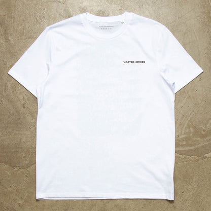 Smiley Poolside Trip Back Print - Tshirt - White