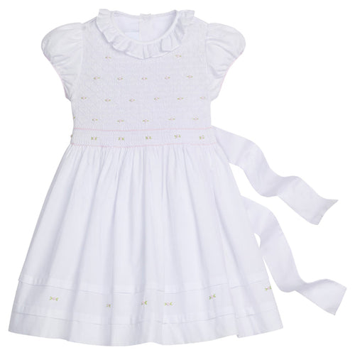 Smocked Claiborne Dress - Rosebuds