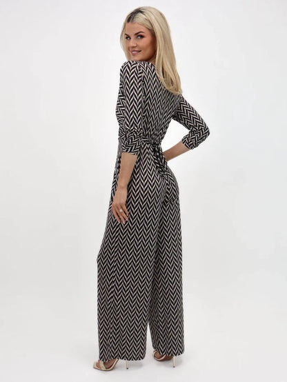 Sofia Jumpsuit (Black Print)