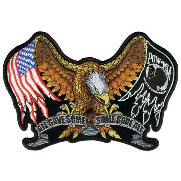 Some Gave All Patch: Heat-sealed backing for easy iron-on application