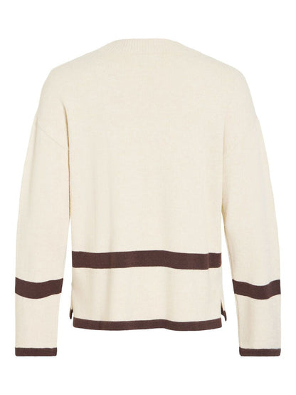 Sonia Oversized Jumper (Cream/Coffee Bean)