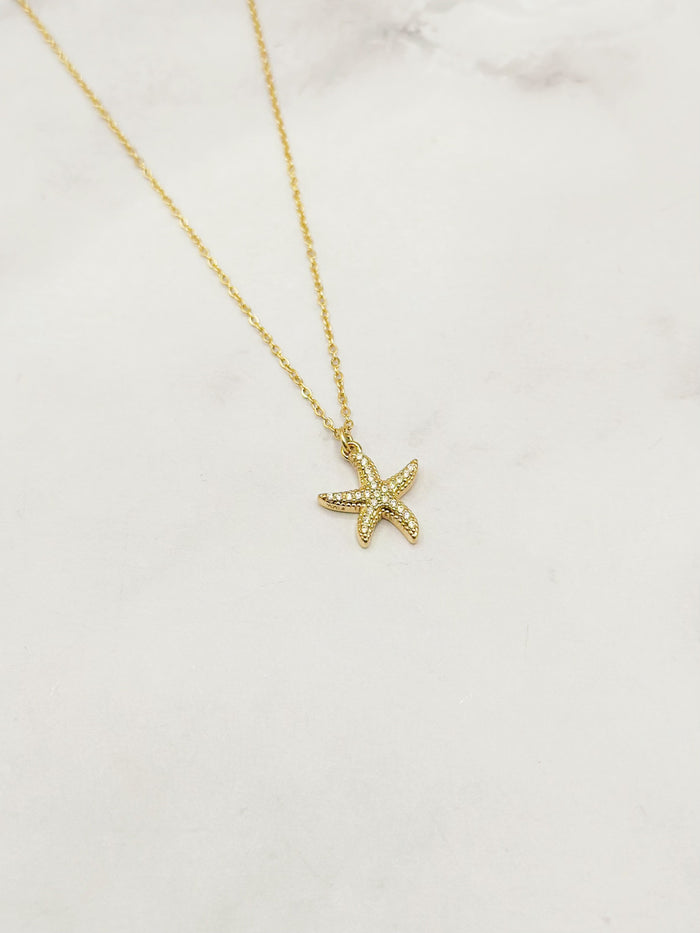 Starfish Necklace (Gold)