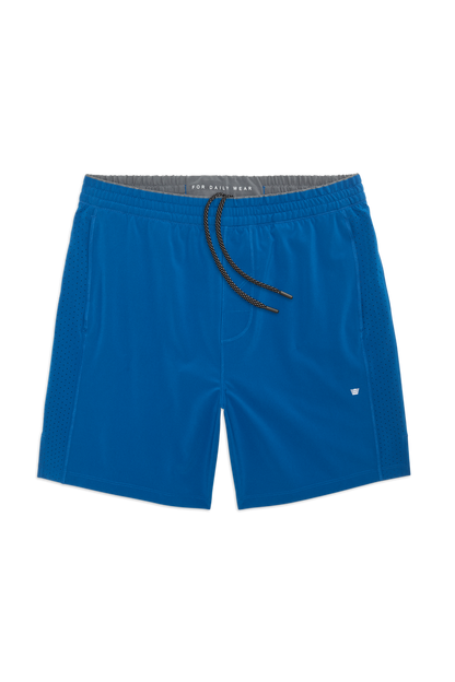 Racing Blue | Front view of Stratus Active Short - Lined in Racing Blue