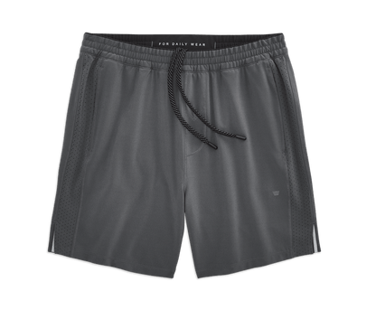 Monument | Front view of Stratus Active Short - Lined in Monument