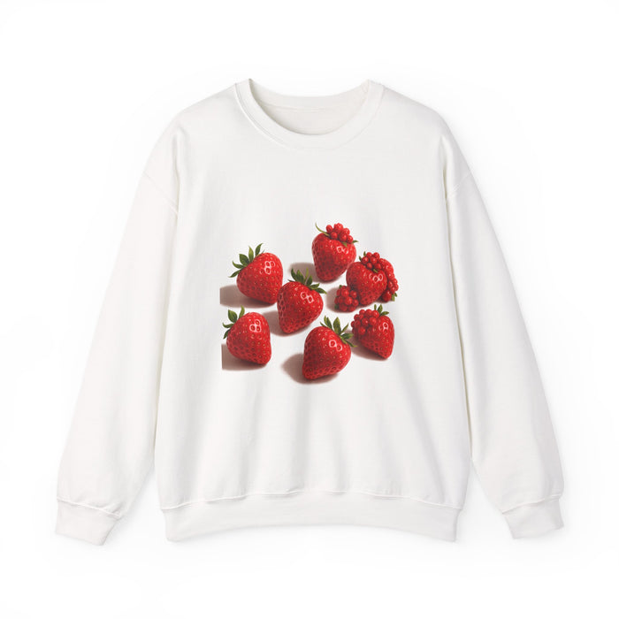 Strawberry Sweatshirt – Cozy Unisex Crewneck for Fall