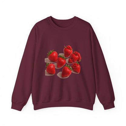 Strawberry Sweatshirt – Cozy Unisex Crewneck for Fall