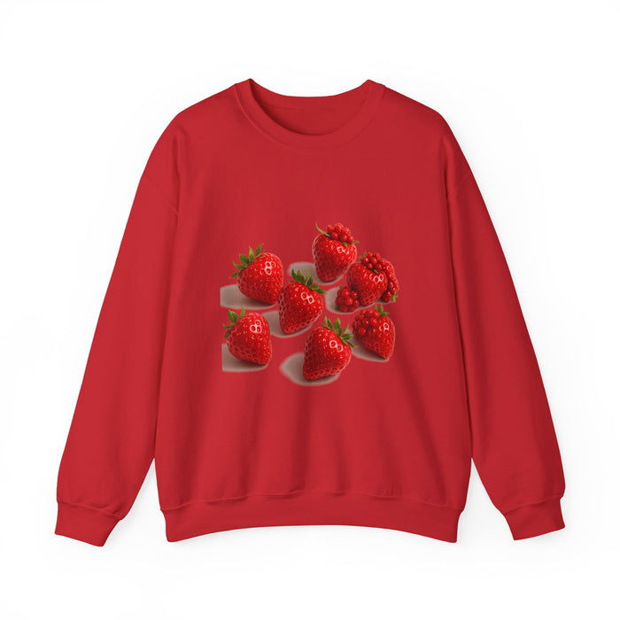 Strawberry Sweatshirt – Cozy Unisex Crewneck for Fall
