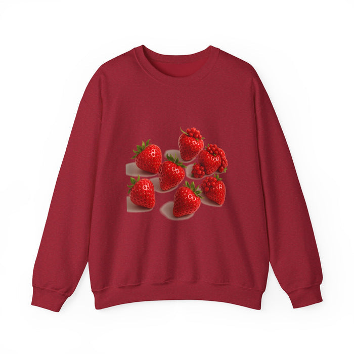 Strawberry Sweatshirt – Cozy Unisex Crewneck for Fall