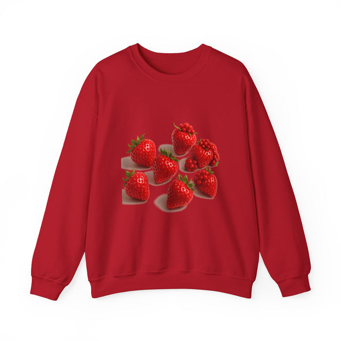 Strawberry Sweatshirt – Cozy Unisex Crewneck for Fall