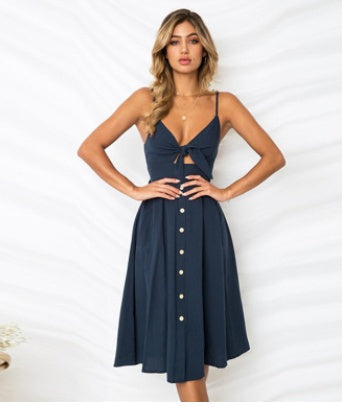 Date-night summer dress – close-fitting sheath, adjustable straps