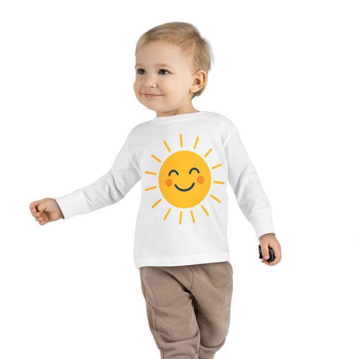 Sunny Smile Soft Sun Graphic Toddler Long-Sleeve Tee