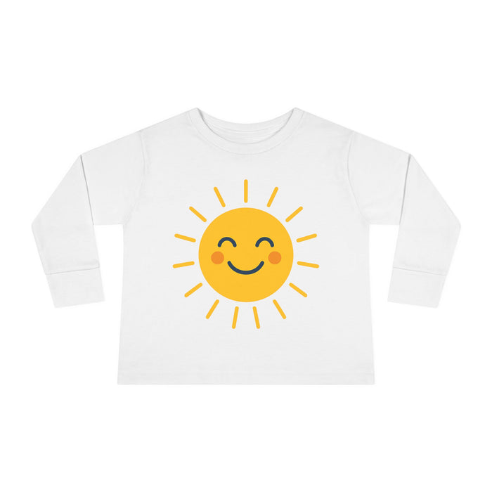 Sunny Smile Soft Sun Graphic Toddler Long-Sleeve Tee