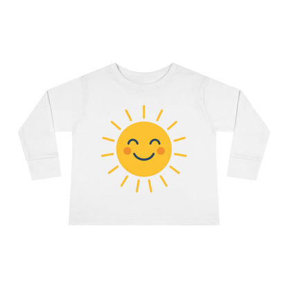 Sunny Smile Soft Sun Graphic Toddler Long-Sleeve Tee