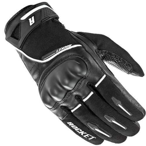 Super Moto Gloves Black/ White: Description
Goat Skin Leather / Textile Hybrid
Features:

Goat skin leather and Stretch Span/