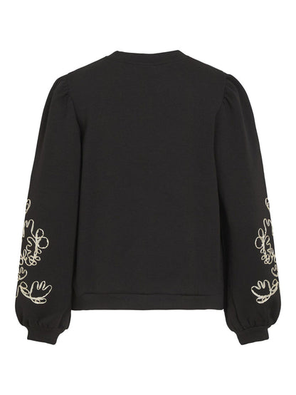 Sybil Embroidered Sweater (Black Beauty/Birch)
