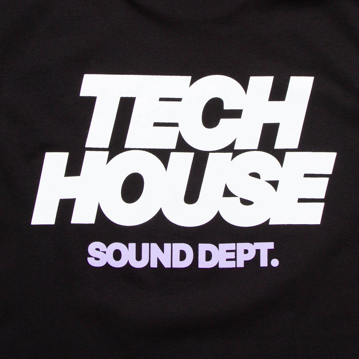 Tech House Dept Front Print - Tshirt - Black
