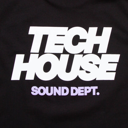 Tech House Dept Front Print - Tshirt - Black