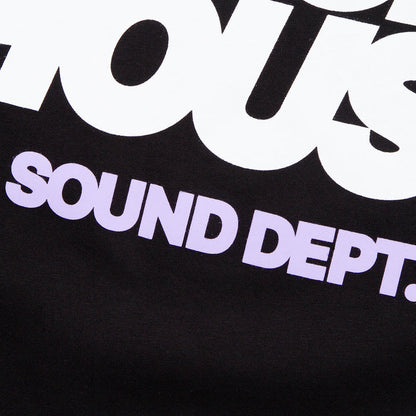 Tech House Dept Front Print - Tshirt - Black