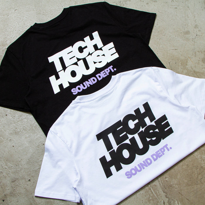 Tech House Dept Front Print - Tshirt - Black