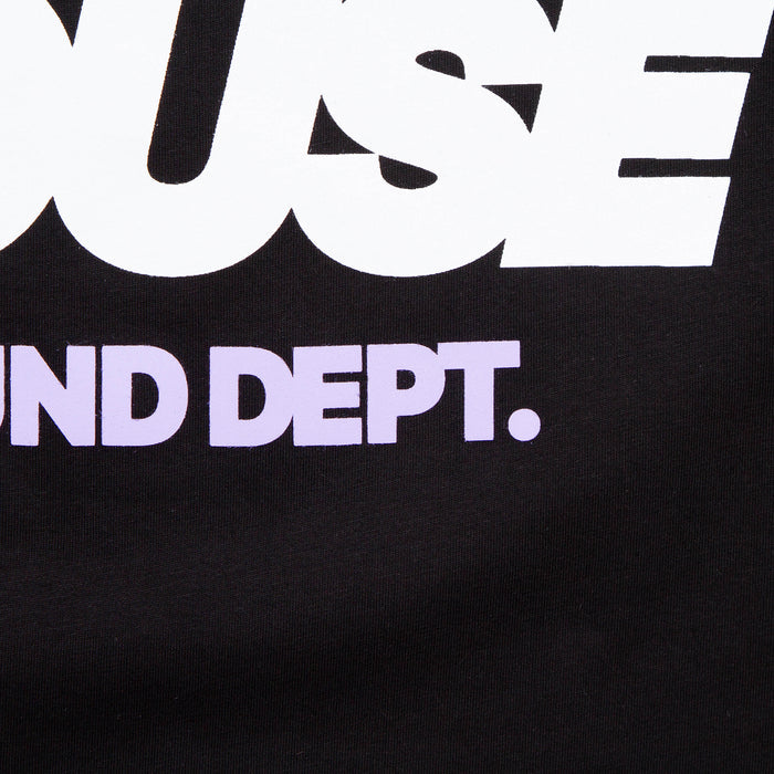 Tech House Dept Front Print - Tshirt - Black