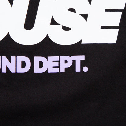 Tech House Dept Front Print - Tshirt - Black
