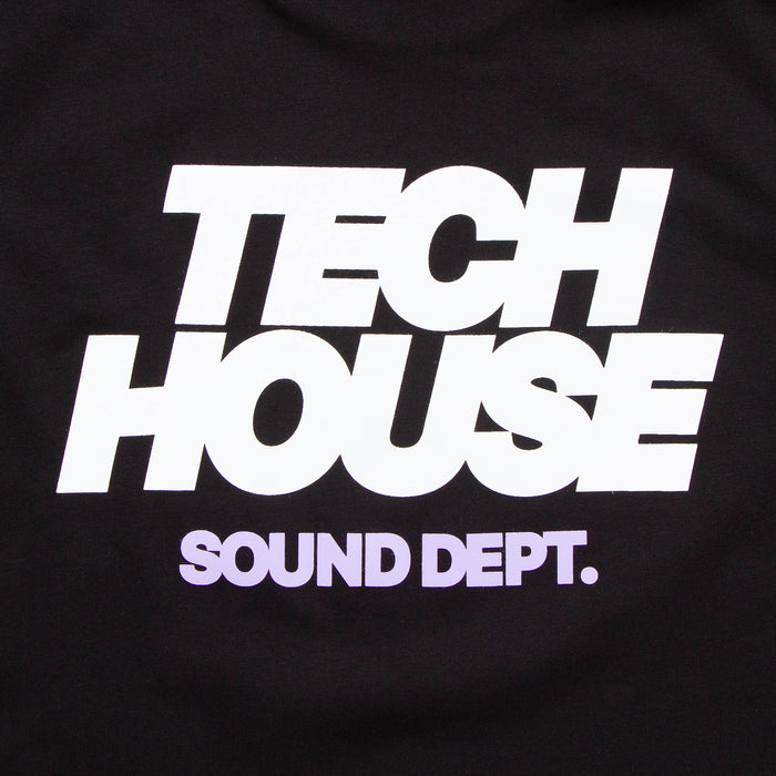 Tech House Dept Front Print - Tshirt - Black