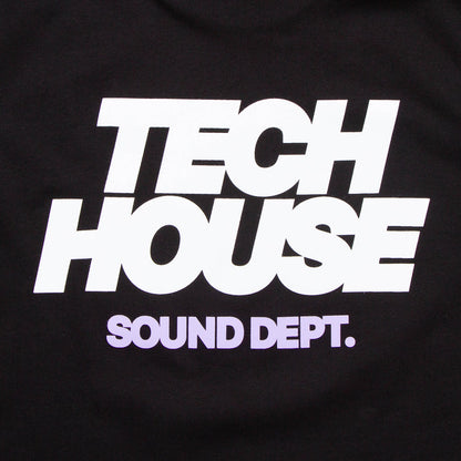 Tech House Dept Front Print - Tshirt - Black