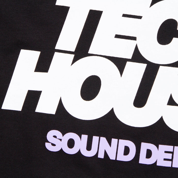 Tech House Dept Front Print - Tshirt - Black