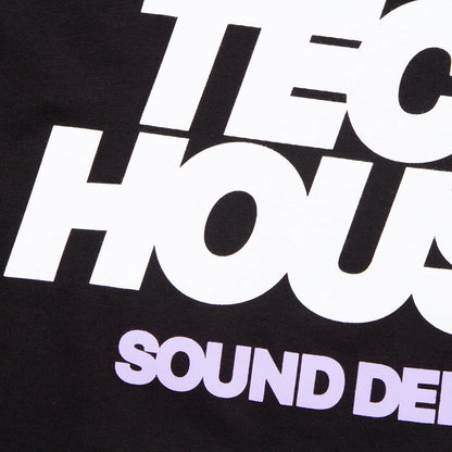 Tech House Dept Front Print - Tshirt - Black