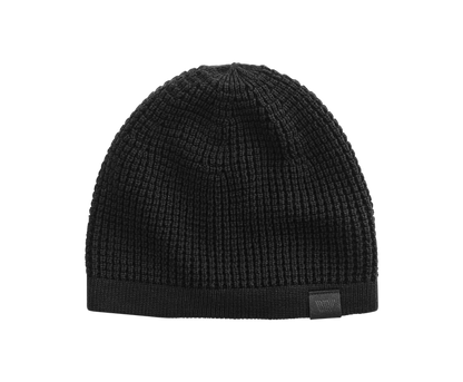 True Black | Front view of Tech Merino Hat in True Black