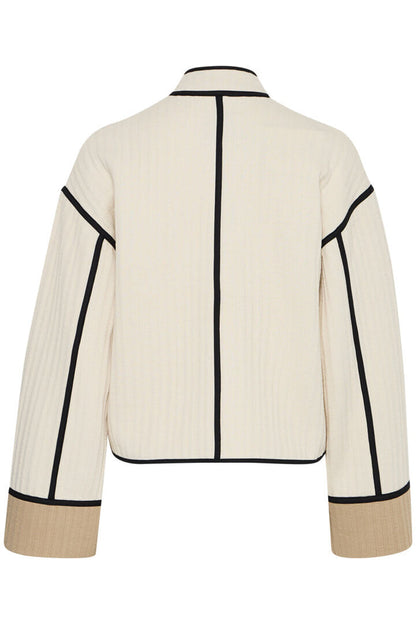 Tessa Quilted Cardigan (Almond Milk)