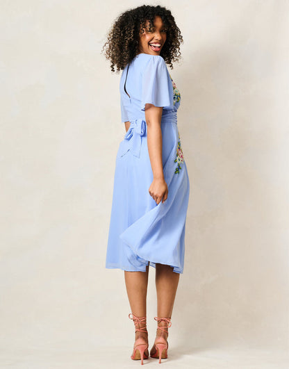 The Calliope Midi Dress (Blue)
