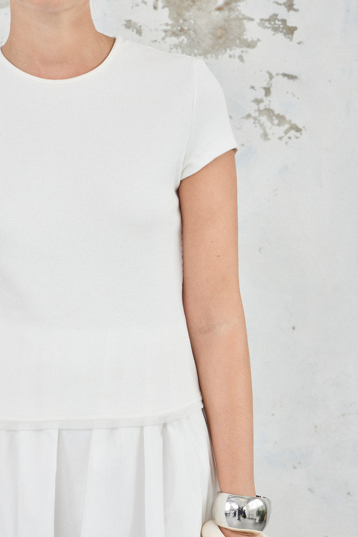 The Cotton Mesh Baby Tee