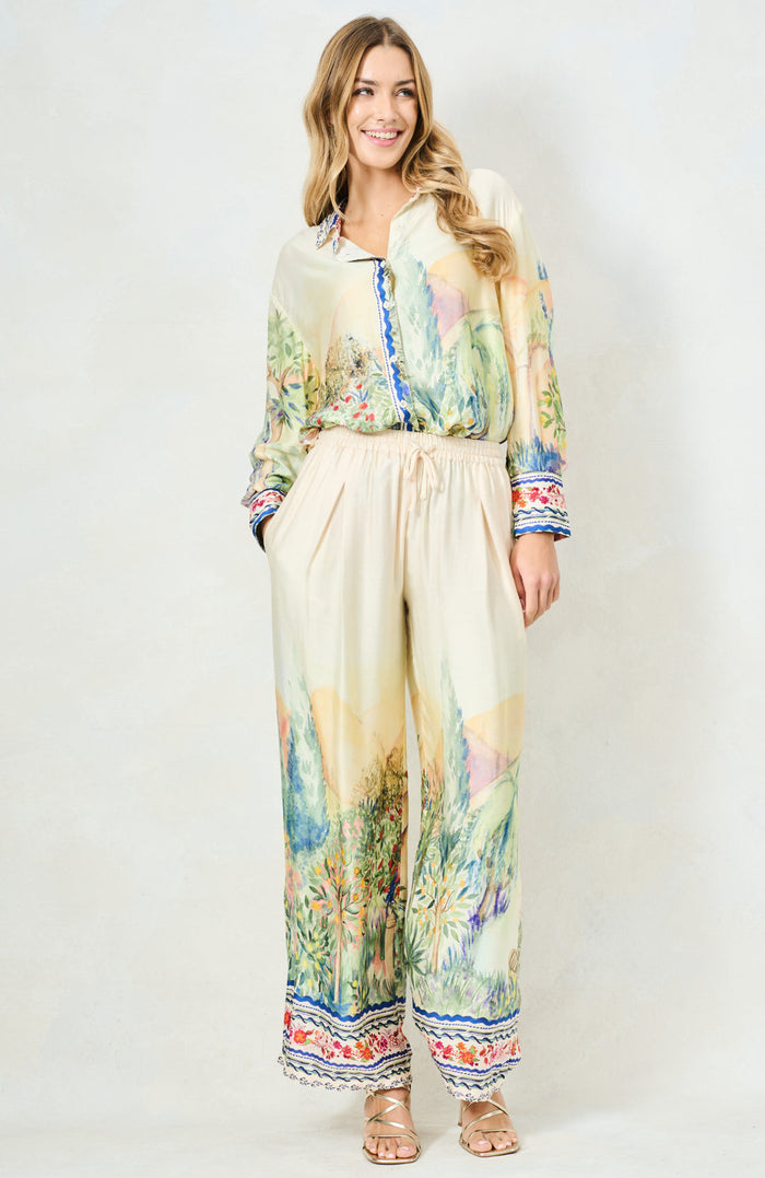 The Lucie Trousers (Cream/Scenic)
