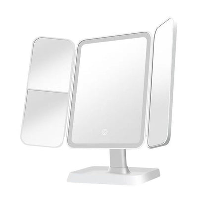 Thin Folding Makeup Mirror – Double Door LED, Shop Now