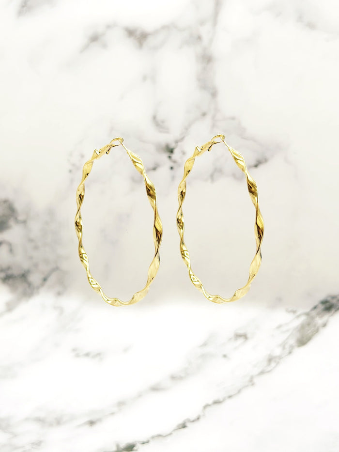 Tina Hoops (Gold)