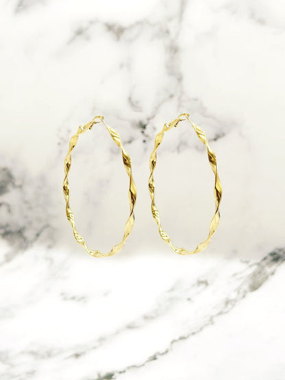 Tina Hoops (Gold)