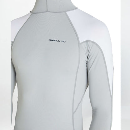 TRVLR Long Sleeve Hooded Rash Vest - Cool Grey
