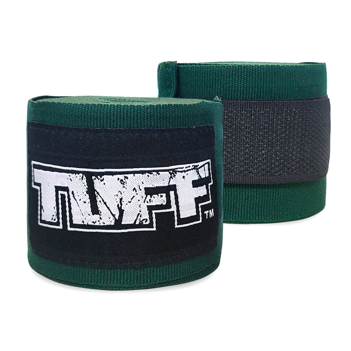 TUFF Hand Wraps Elastic Cotton Green