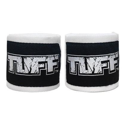 TUFF Hand Wraps Elastic Cotton White
