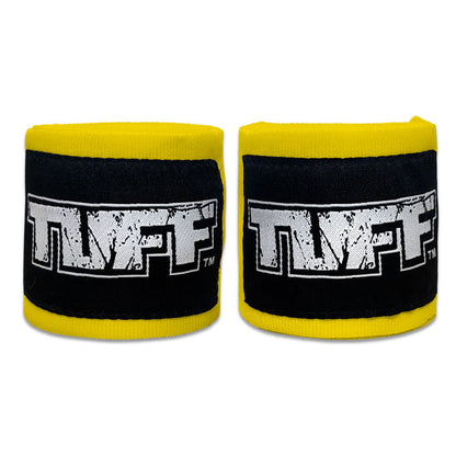 TUFF Hand Wraps Elastic Cotton Yellow