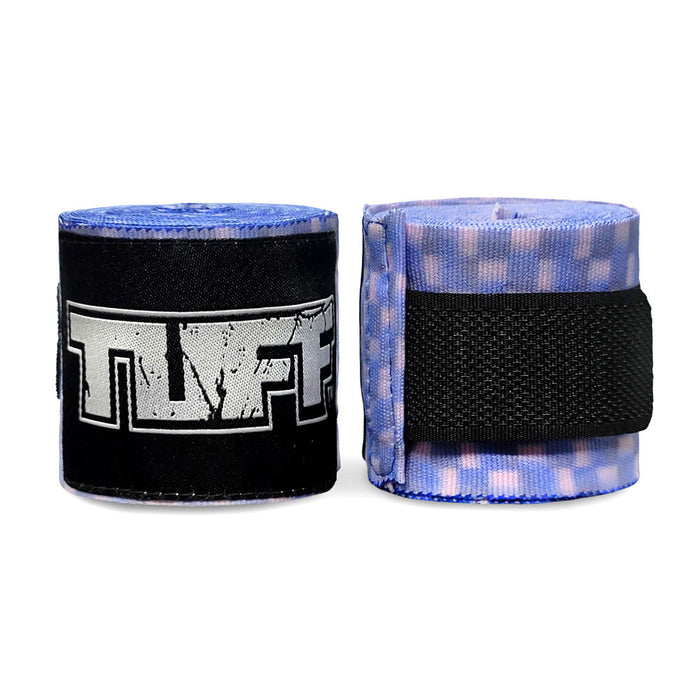 TUFF Hand Wraps Nylon Stripe Blue