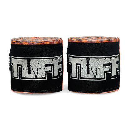 TUFF Hand Wraps Nylon Stripe Orange