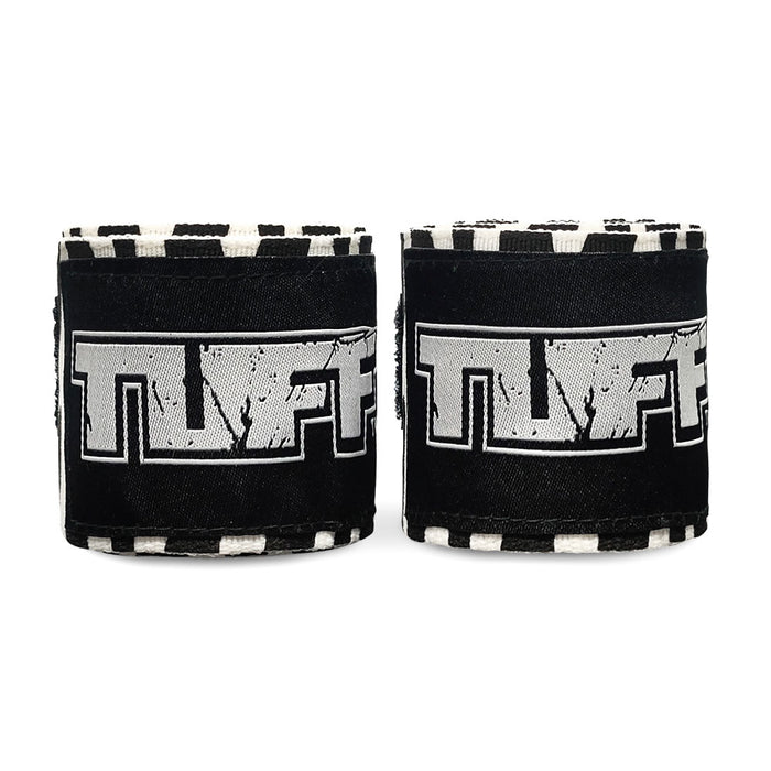 TUFF Hand Wraps Nylon Zebra White